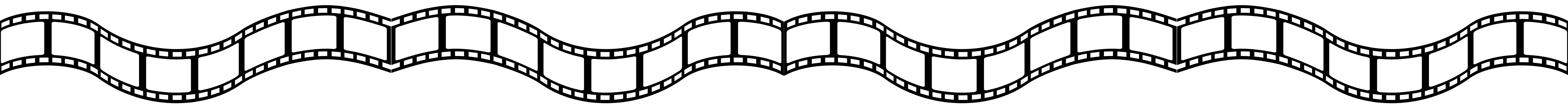 Curving film strip banner.